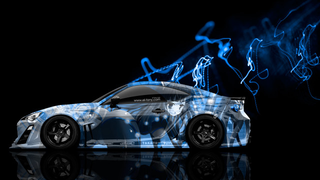 Car blue design dark reflection free wallpaper for desktop - medium preview image