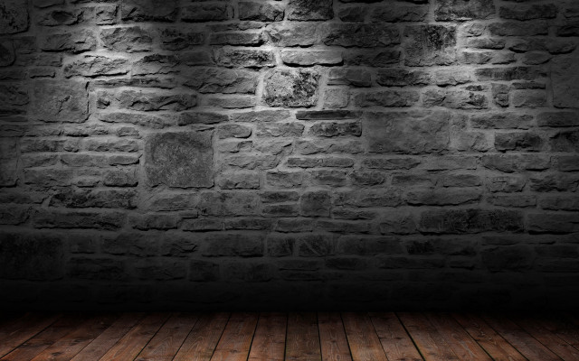 Dark room brick wall wooden #7 free wallpaper for desktop - medium preview image