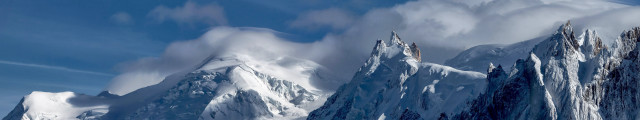 Snowy mountain blue sky clouds #13 free wallpaper for desktop - medium preview image