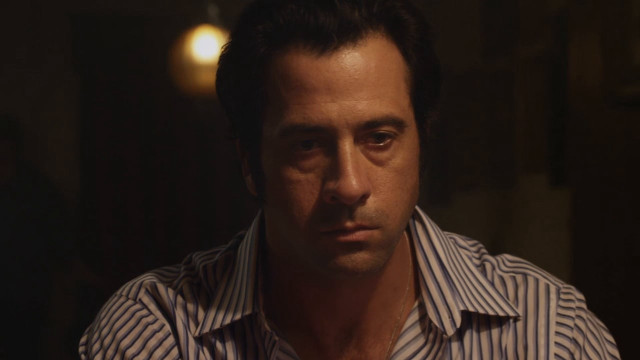 Man striped shirt serious look free wallpaper for desktop - medium preview image