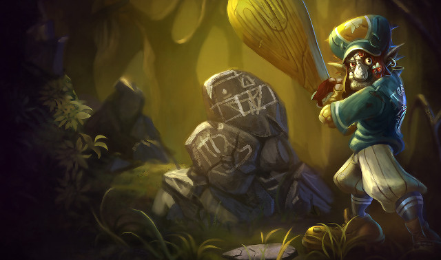 Cartoon character yellow object forest free wallpaper for desktop - medium preview image