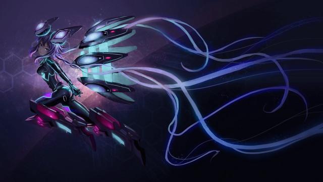 Futuristic robot stylized image face free wallpaper for desktop - medium preview image