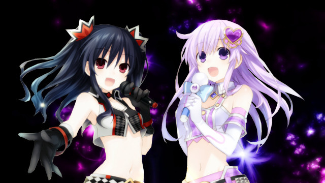 Anime girls long hair purple #5 free wallpaper for desktop - medium preview image