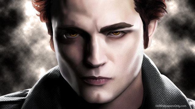 Creepy redhair yelloweyes man face free wallpaper for desktop - medium preview image
