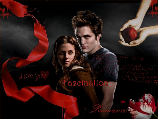 Couple red ribbon rose background free wallpaper for desktop - medium preview image