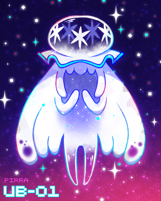 Jellyfish stars purple background image free wallpaper for mobile - medium preview image