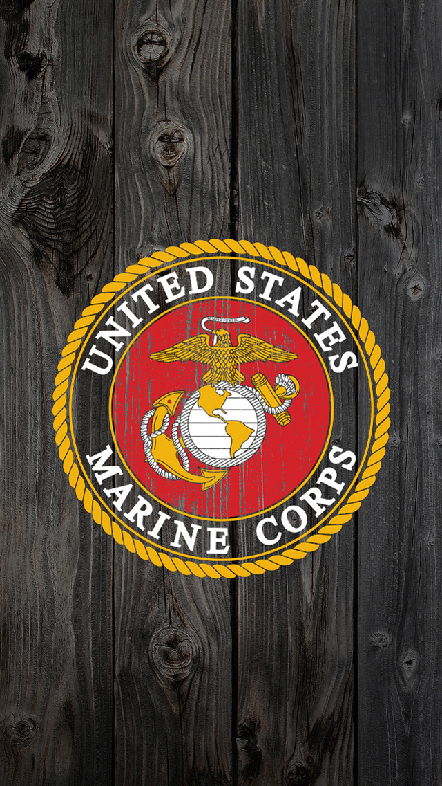 Marine emblem wooden wall rope free wallpaper for mobile - medium preview image