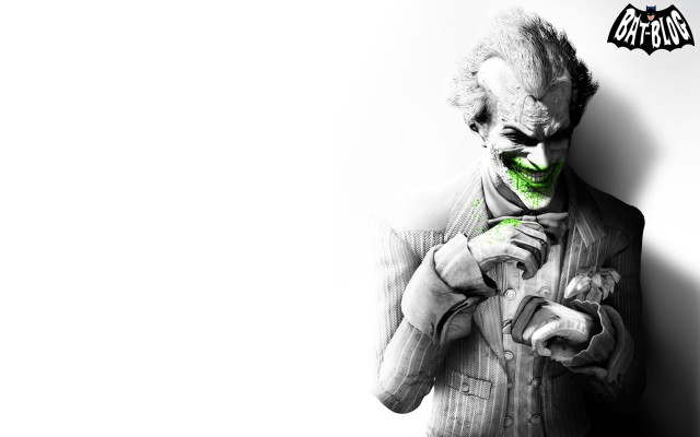 Creepy man green makeup holding free wallpaper for desktop - medium preview image