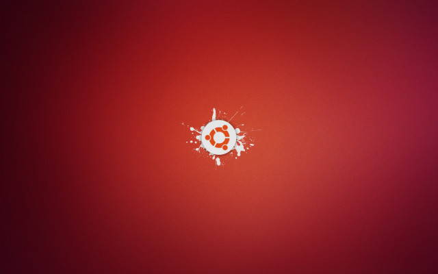 Red background white circle logo free wallpaper for desktop - medium preview image