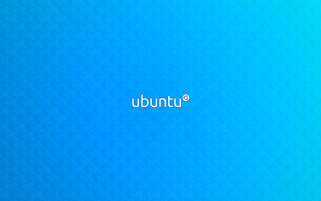 Blue background ubuntu white letters free wallpaper for desktop - medium preview image