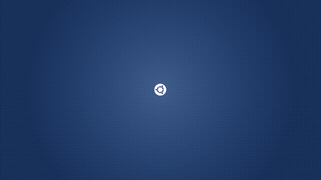 Blue background white circle center free wallpaper for desktop - medium preview image