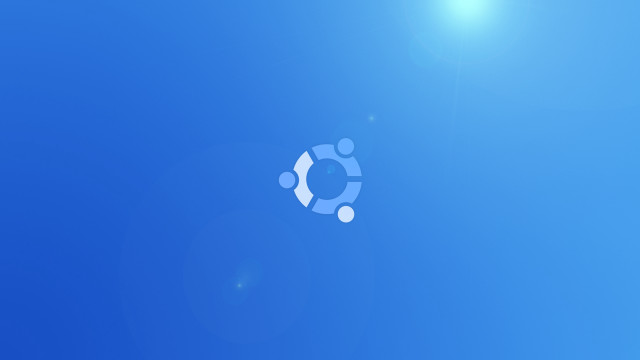Blue sky white circle sun free wallpaper for desktop - medium preview image