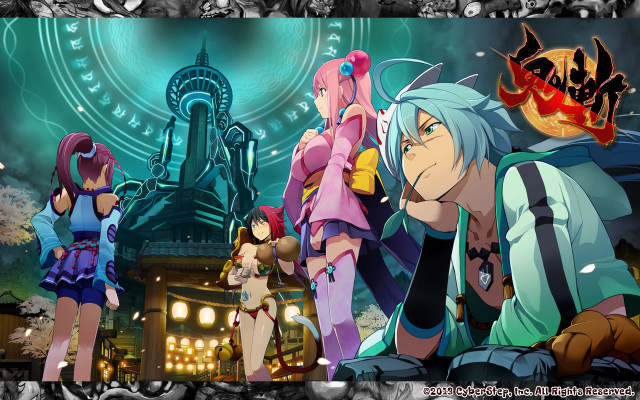 Anime characters stage giant clock free wallpaper for desktop - medium preview image