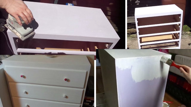 Person painting dresser paint roller free wallpaper for desktop - medium preview image