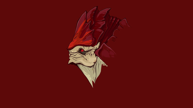Red white rooster head background free wallpaper for desktop - medium preview image