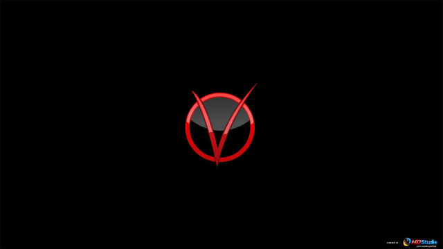 Red black logo black background #9 free wallpaper for desktop - medium preview image