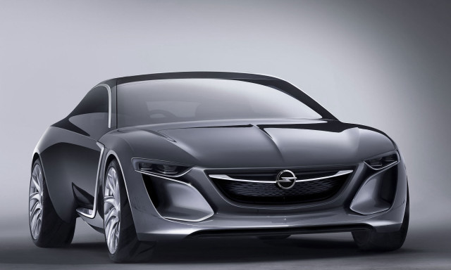 Futuristic car design hood back free wallpaper for desktop - medium preview image