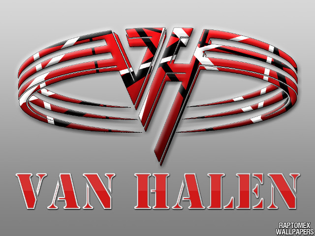 Van halen logo red white free wallpaper for desktop - medium preview image