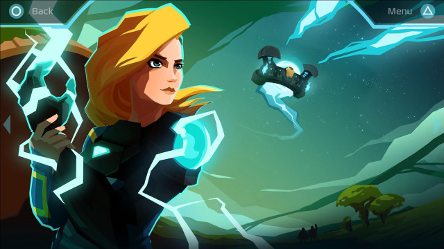 Woman black suit gun mountain free wallpaper for desktop - medium preview image