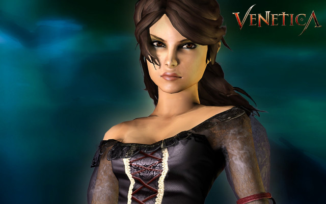 Woman black dress red belt free wallpaper for desktop - medium preview image