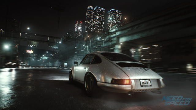 White car night city lights #3 free wallpaper for desktop - medium preview image