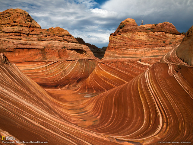 Large rock formation sky background #4 free wallpaper for desktop - medium preview image