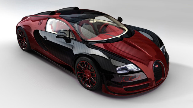 Red black bugatti car white free wallpaper for desktop - medium preview image