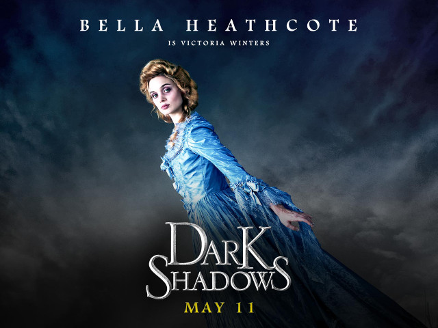Dark shadows poster woman blue free wallpaper for desktop - medium preview image