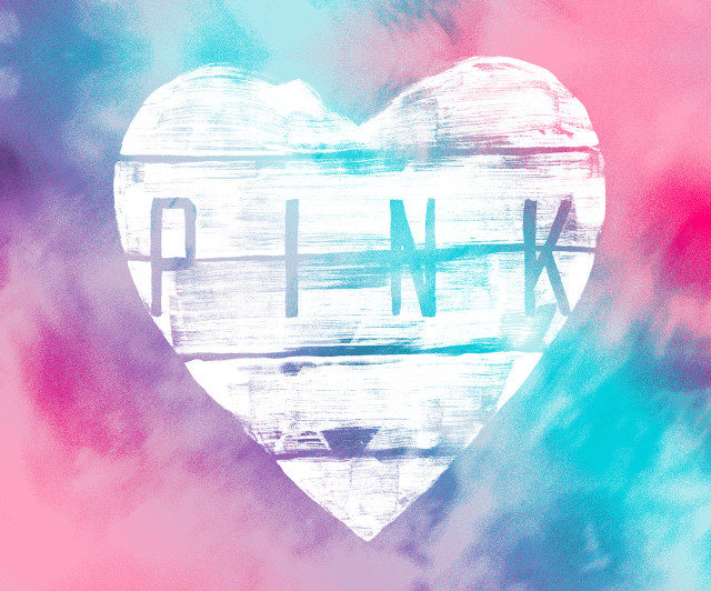 Heart phnk colorful background clouds free wallpaper for desktop - medium preview image