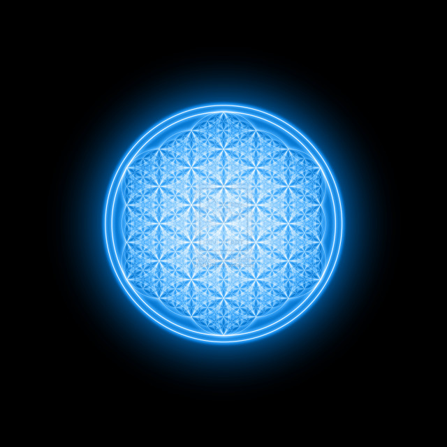 Blue flower life dark black free wallpaper for tablet - medium preview image