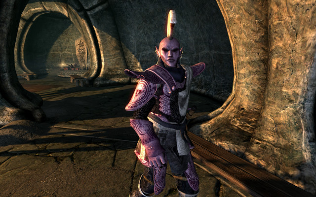 Man purple suit cave sword free wallpaper for desktop - medium preview image