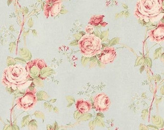 Blue wallpaper pink roses green free wallpaper for desktop - medium preview image