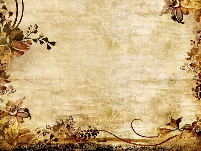 Floral frame paper background grungy free wallpaper for desktop - medium preview image