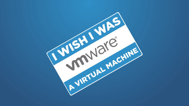 Blue white sticker vmware virtualmachine free wallpaper for desktop - medium preview image