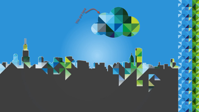 City kite flying skyline buildings free wallpaper for desktop - medium preview image