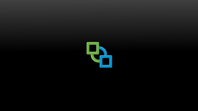 Black background green blue logo free wallpaper for desktop - medium preview image