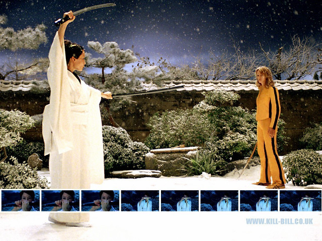 Woman sword man white robe free wallpaper for desktop - medium preview image