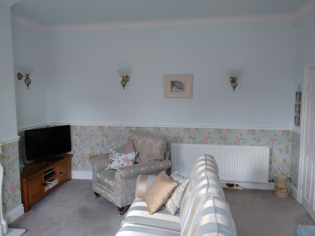 Living room couch television corner free wallpaper for desktop - medium preview image