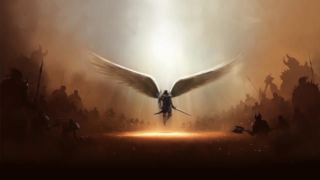 Person wings flying field people free wallpaper for desktop - medium preview image
