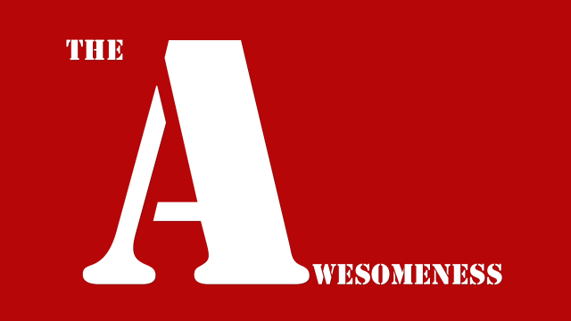 The awesomeness red background white free wallpaper for desktop - medium preview image