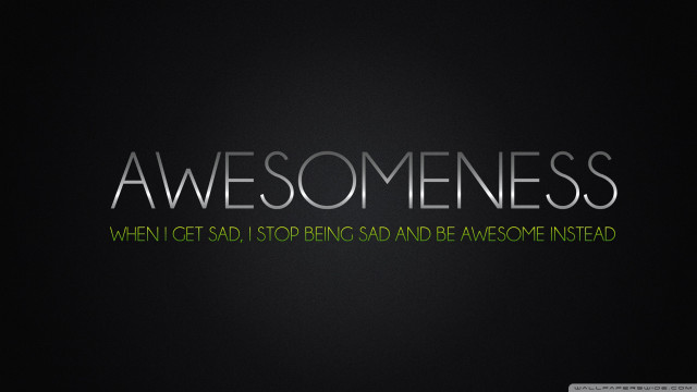 Black background green white text #2 free wallpaper for desktop - medium preview image