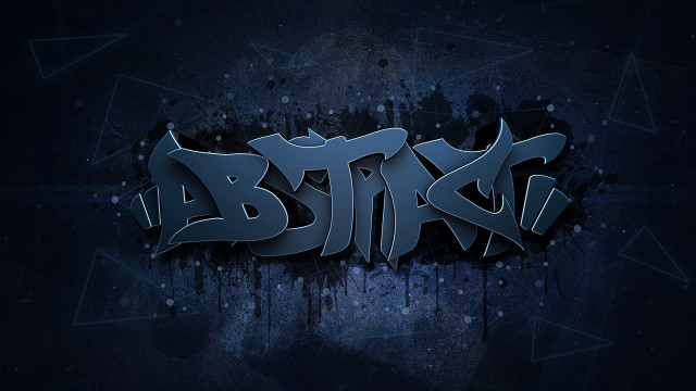 Dark blue atlas graffiti black free wallpaper for desktop - medium preview image