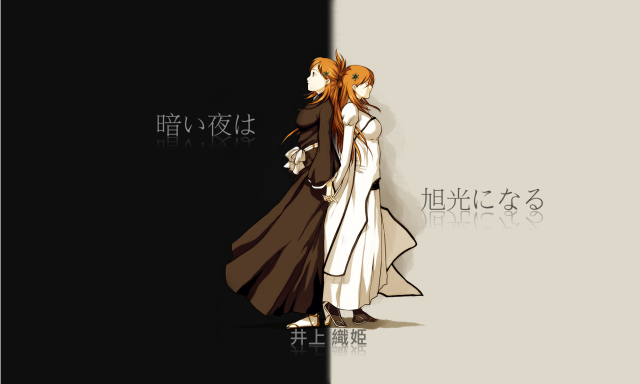 Anime couple black white background free wallpaper for desktop - medium preview image