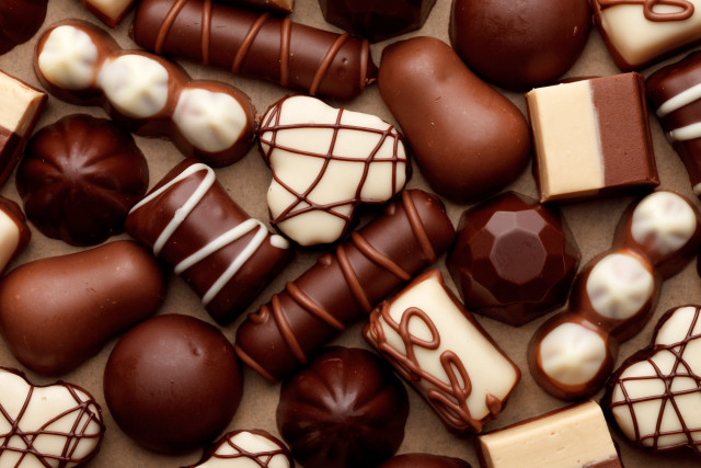 Chocolates decadent rococo pastel basketball free wallpaper for desktop - medium preview image
