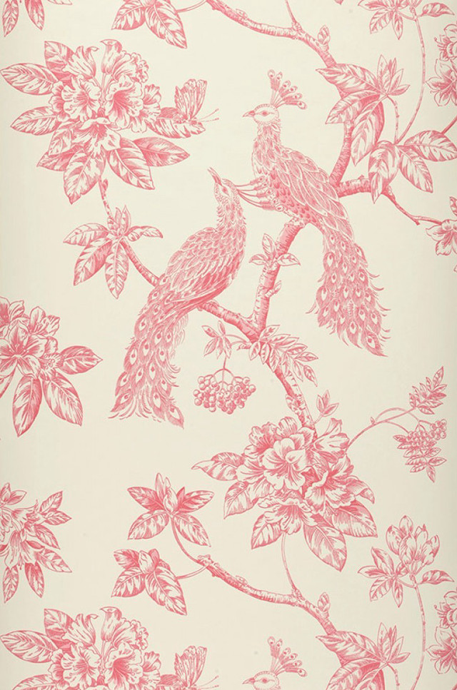 Pink white wallpaper bird branch free wallpaper for mobile - medium preview image