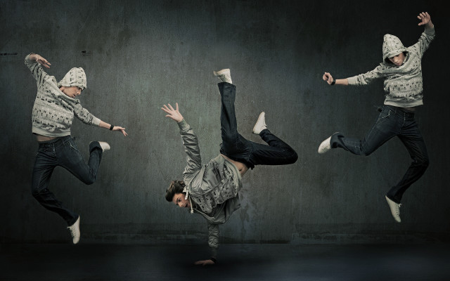 Man handstand air feet hands free wallpaper for desktop - medium preview image