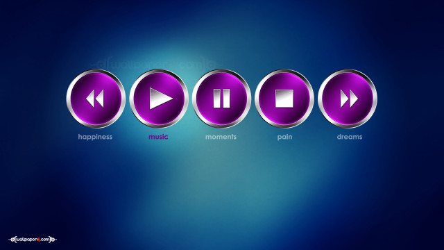Purple buttons icons set different free wallpaper for desktop - medium preview image