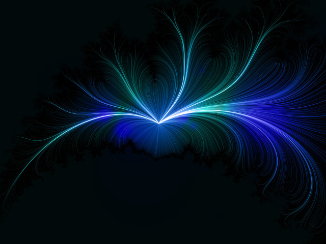 Blue green swirl black background free wallpaper for desktop - medium preview image
