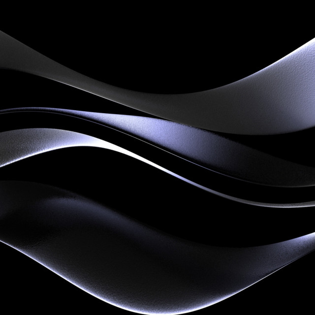 Black background wavy design white free wallpaper for tablet - medium preview image