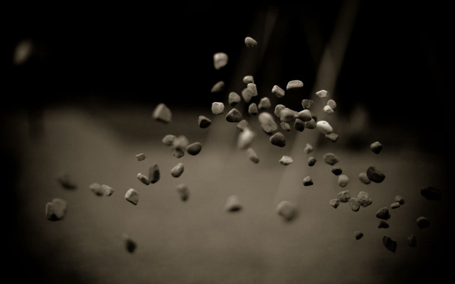 Food pieces table black white free wallpaper for desktop - medium preview image